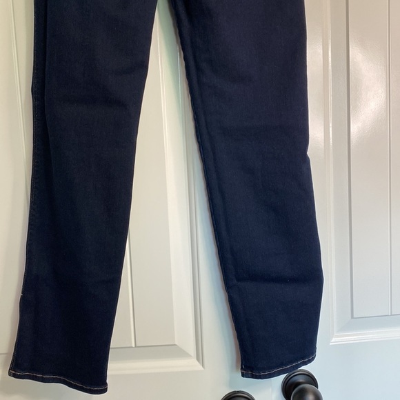 FRAME Le Sylvie High Waist Side Slit Ankle Straight Leg Jeans In Cabana Sz 26 - Picture 9 of 13